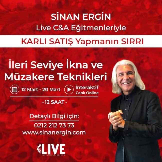 İleri Seviye İkna ve Müzakere Teknikleri – 01.04.2021